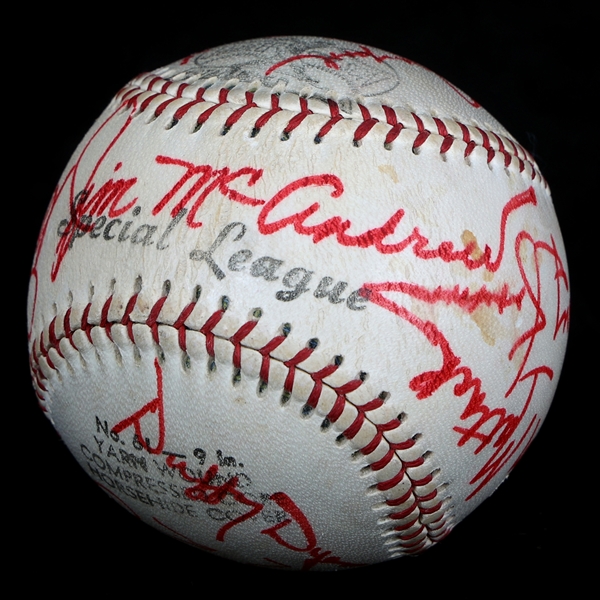 1973 NEW YORK METS TEAM AUTOGRAPH BASEBALL