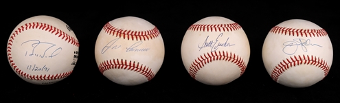 AUTOGRAPHED BASEBALLS: BONDS, CANESCO, PALMER, ERICKSON