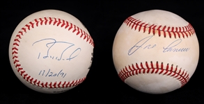 AUTOGRAPHED BASEBALLS: BONDS, CANESCO, PALMER, ERICKSON