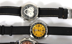 MEN'S INVICTA QUARTZ MOVEMENT WRISTWATCHES