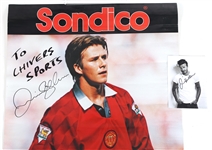 DAVID BECKHAM AUTOGRAPHED PRINTS 