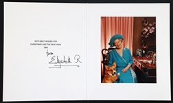 1993 ELIZABETH QUEEN MOTHER SIGNED CHRISTMAS CARD