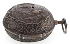 SCHRODER KIEL POCKET WATCH .800 SILVER PAIRED CASE