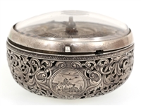 SCHRODER KIEL POCKET WATCH .800 SILVER PAIRED CASE