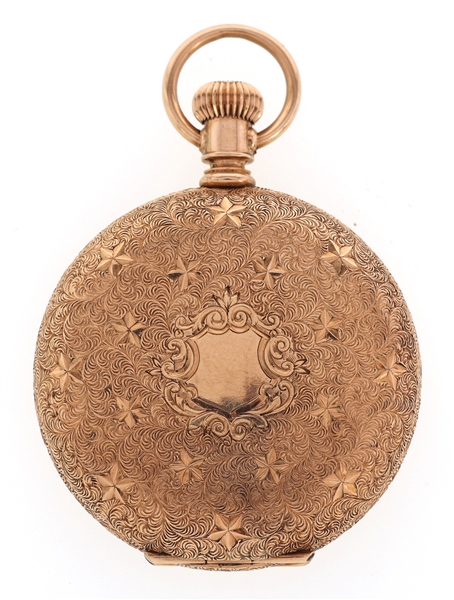LADIES WALTHAM 14K GOLD CASE POCKET WATCH 