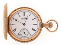 LADIES WALTHAM 14K GOLD CASE POCKET WATCH 
