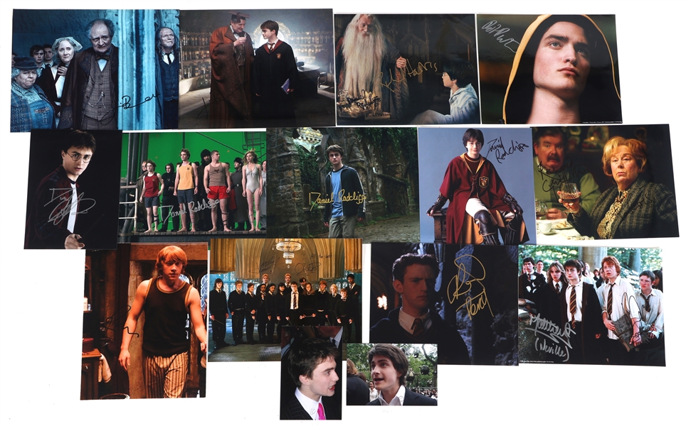 HARRY POTTER CAST SIGNATURES: FERRIS, PATTINSON, PHELPS