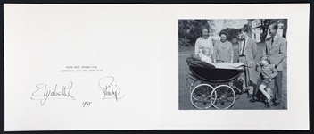 1965 QUEEN ELIZABETH II & PRINCE PHILIP CHRISTMAS CARD