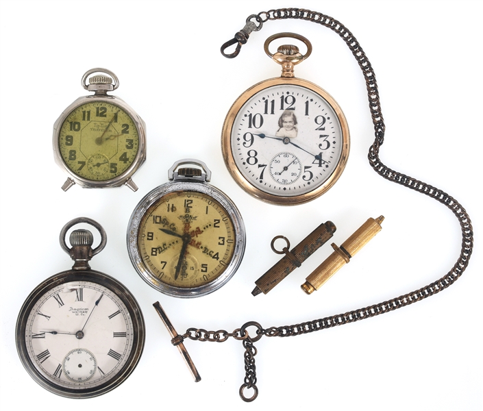 MENS POCKET WATCHES FOR PARTS OR REPAIR 