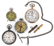 MENS POCKET WATCHES FOR PARTS OR REPAIR 