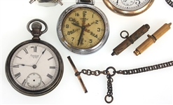 MEN'S POCKET WATCHES FOR PARTS OR REPAIR 