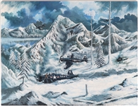 DANIEL BUTLER OIL PAINTING -  NAVY PILOT JESSE BROWN
