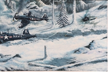 DANIEL BUTLER OIL PAINTING -  NAVY PILOT JESSE BROWN