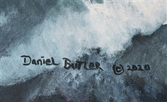 DANIEL BUTLER OIL PAINTING -  NAVY PILOT JESSE BROWN