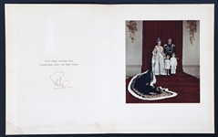 1953 PRINCE PHILIP SIGNED CHRISTMAS CARD