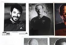 STAR TREK THE NEXT GENERATION CAST AUTOGRAPHS