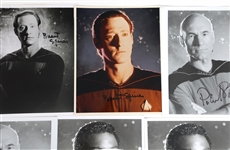 STAR TREK THE NEXT GENERATION CAST AUTOGRAPHS