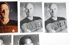 STAR TREK THE NEXT GENERATION CAST AUTOGRAPHS