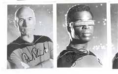 STAR TREK THE NEXT GENERATION CAST AUTOGRAPHS