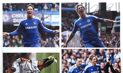 FERNANDO TORRES & GARY CAHILL SOCCER AUTOGRAPHS