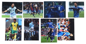 SOCCER SIGNATURES - MESSI, HAZARD, MACHEDA, & GARRIDO 