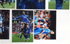 SOCCER SIGNATURES - MESSI, HAZARD, MACHEDA, & GARRIDO 