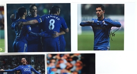 SOCCER SIGNATURES - MESSI, HAZARD, MACHEDA, & GARRIDO 