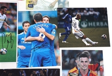 SOCCER AUTOGRAPHS - BECKHAM, TOTTI, VAZQUEZ 