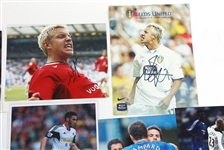 SOCCER AUTOGRAPHS - BECKHAM, TOTTI, VAZQUEZ 