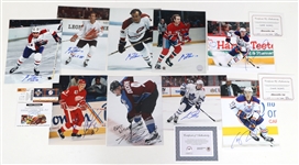 HOCKEY AUTOGRAPHS - LAFLEUR, MCDAVID, & DUCHENE 