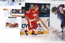HOCKEY AUTOGRAPHS - LAFLEUR, MCDAVID, & DUCHENE 