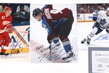HOCKEY AUTOGRAPHS - LAFLEUR, MCDAVID, & DUCHENE 