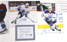 HOCKEY AUTOGRAPHS - LAFLEUR, MCDAVID, & DUCHENE 