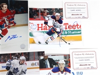 HOCKEY AUTOGRAPHS - LAFLEUR, MCDAVID, & DUCHENE 