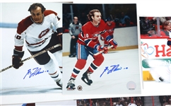 HOCKEY AUTOGRAPHS - LAFLEUR, MCDAVID, & DUCHENE 