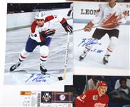 HOCKEY AUTOGRAPHS - LAFLEUR, MCDAVID, & DUCHENE 