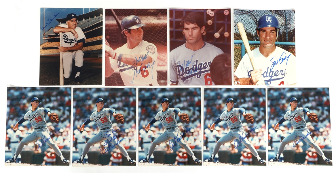 LA DODGERS AUTOGRAPHS - SNIDER, GARVEY, & HERSHISER 