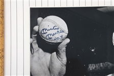 MICKEY MANTLE SIGNED FRAMED PHOTOGRAPH