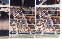 BASEBALL AUTOGRAPHS - HENDERSON, ROBINSON, MCGWIRE
