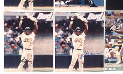 BASEBALL AUTOGRAPHS - HENDERSON, ROBINSON, MCGWIRE