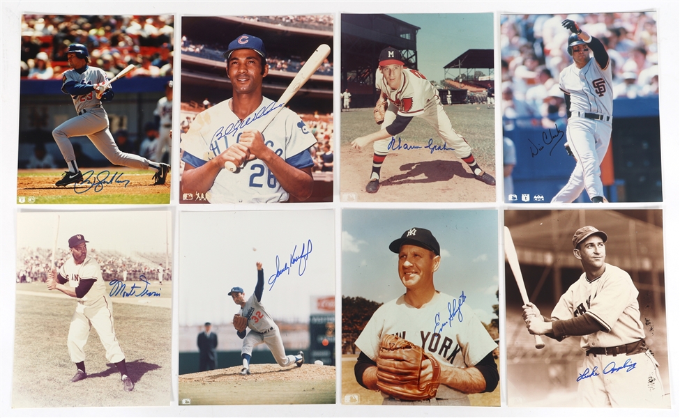 BASEBALL AUTOGRAPHS - KOUFAX, CLARK, & SANDBERG