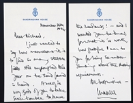 1996 KING CHARLES III ALS AUTOGRAPH LETTER