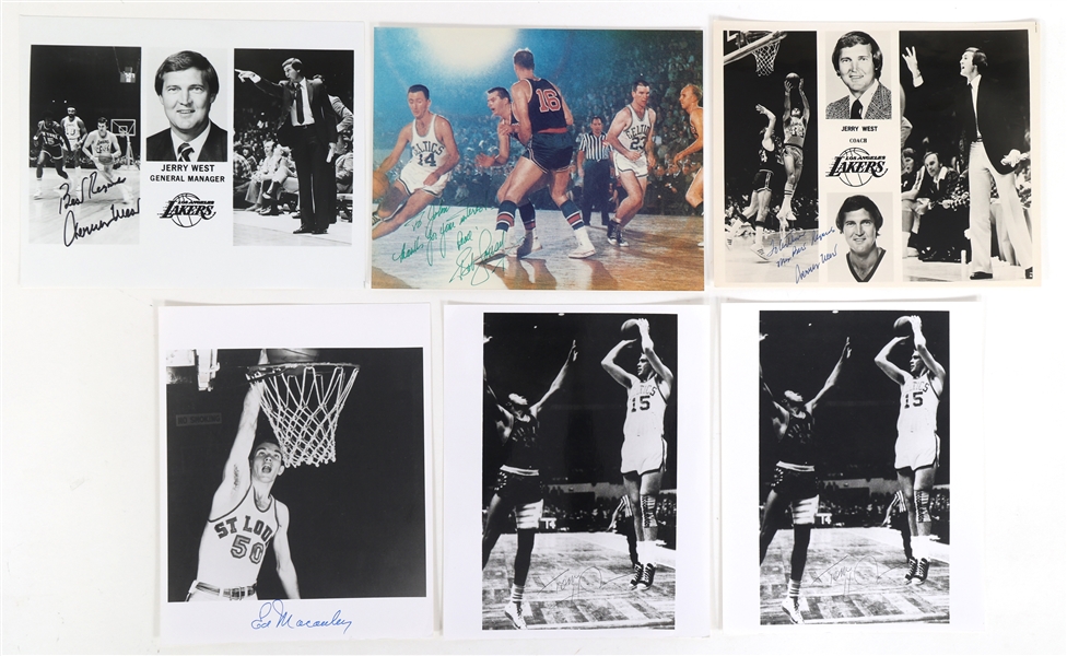 BASKETBALL AUTOGRAPHS - HEINSOHN, WEST, & COUSY