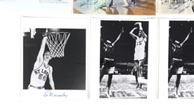 BASKETBALL AUTOGRAPHS - HEINSOHN, WEST, & COUSY