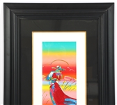 PETER MAX SIGNED SERIGRAPH WALKING IN REEDS #181/350