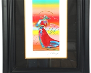 PETER MAX SIGNED SERIGRAPH WALKING IN REEDS #181/350