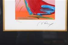 PETER MAX SIGNED SERIGRAPH WALKING IN REEDS #181/350