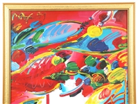PETER MAX SIGNED & FRAMED POSTER PRINT