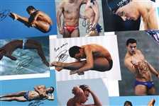 OLYMPIC SWIMMER AUTOGRAPHS - LOCHTE, DALEY, MCCRORY 