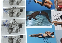 OLYMPIC SWIMMER AUTOGRAPHS - LOCHTE, DALEY, MCCRORY 